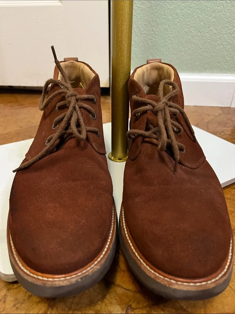 NWOT Samuel Hubbard Brown Suede Leather Ankle Chukka Boots Men's Size 9.5